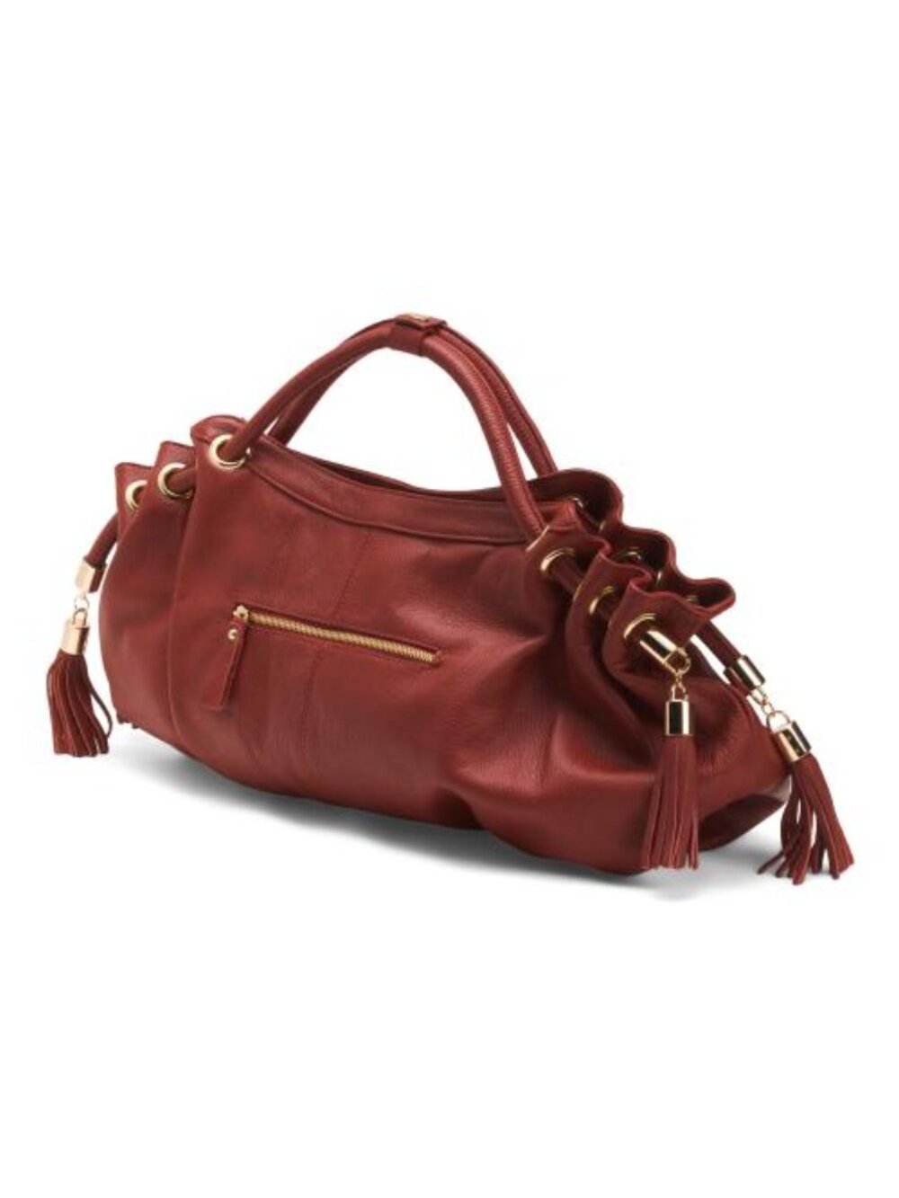 AMERILEATHER Leather Musette Satchel - Picture 5 of 6